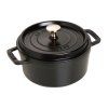 Lonček okrogel, črn O 18 cm Staub