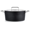 Visoka casserole kozica ADAMANT, 24 cm, črna, aluminij, Fissler
