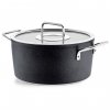 Visoka casserole kozica ADAMANT, 24 cm, črna, aluminij, Fissler