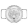 Visoka casserole kozica PURE, 16 cm, srebrna, iz nerjavečega jekla, Fissler