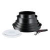 Set loncev INGENIO BLACK STONE L3998802, set 8, črna, aluminij, Tefal