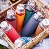 Steklenica za vodo, 600 ml, oljčna, steklo, Black+Blum