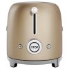 Toaster TSF01CHMEU, 2 rezini, mat zlato, Smeg