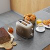 Toaster TSF01CHMEU, 2 rezini, mat zlato, Smeg
