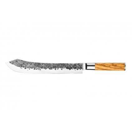 Mäsiarsky nôž OLIVE 25,5 cm, rukoväť z olivového dreva, Forged
