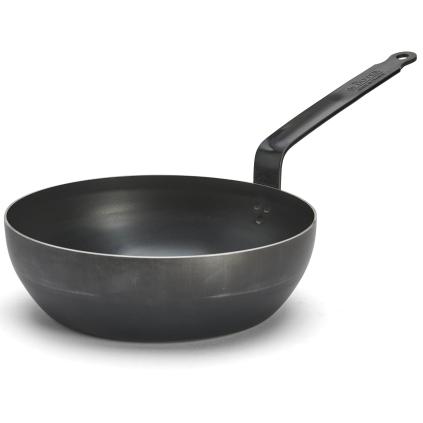 Panvica na soté BLUE CARBON 28 cm, modrá oceľ, de Buyer