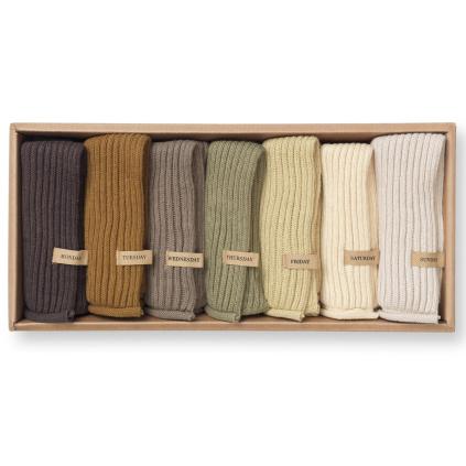 Utierka DAY 26 x 26 cm, sada 7 ks, bavlna, ferm LIVING