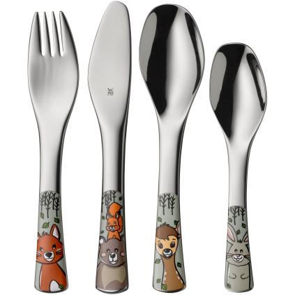 215430 sada detskych priboru forest friends sada 4 ks stribrna nerezova ocel wmf