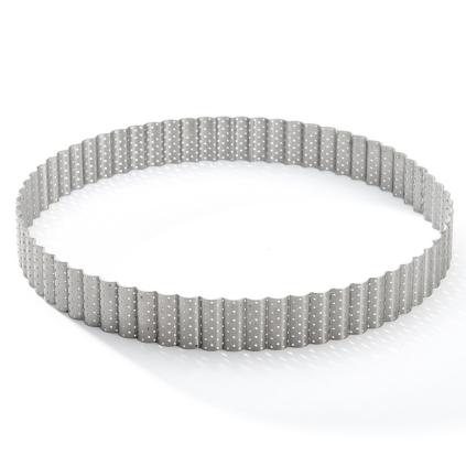 221033 pecici kruhovy ram 24 cm vroubkovany nerezova ocel de buyer