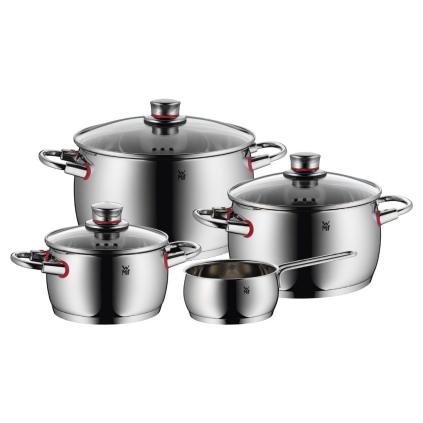 223149 sada hrncu quality one sada 4 ks stribrna nerezova ocel wmf