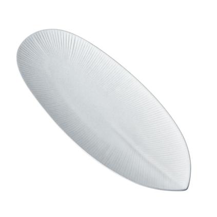 225486 servirovaci talir snow leaf 31 cm bila keramika mij