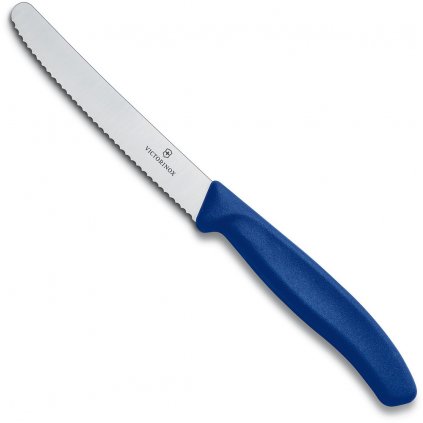 Nôž na paradajky 11 cm, modrý, Victorinox