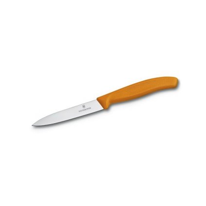 Nôž na zeleninu 10 cm, oranžový, Victorinox