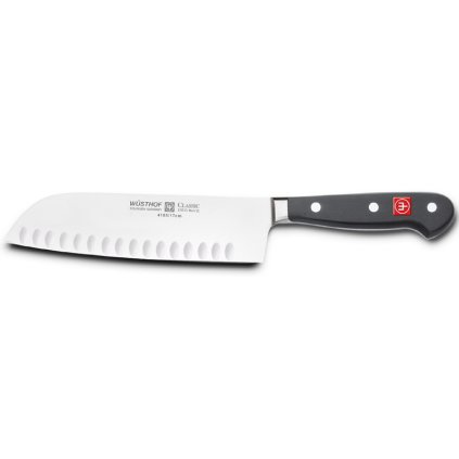 17 cm nôž Santoku s oválnymi drážkami, Classic, Wüsthof