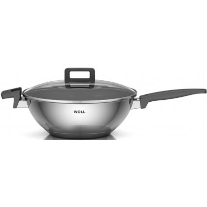 Wok koncept 30 cm, so skleneným krytom, WOLL