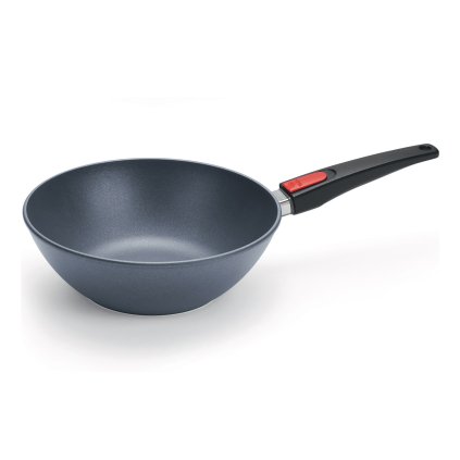 Wok DIAMOND LITE 26 CM, odnímateľná rukoväť, titán, WOLL