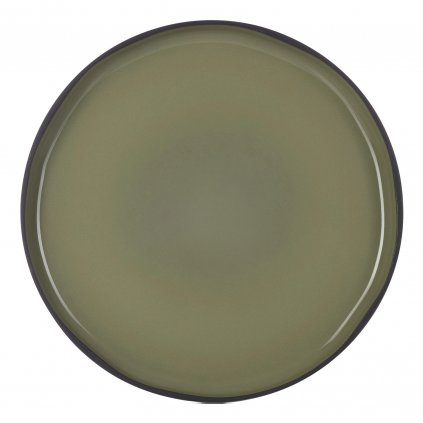 Jedálenský tanier CARACTERE 28 cm, farba khaki, REVOL