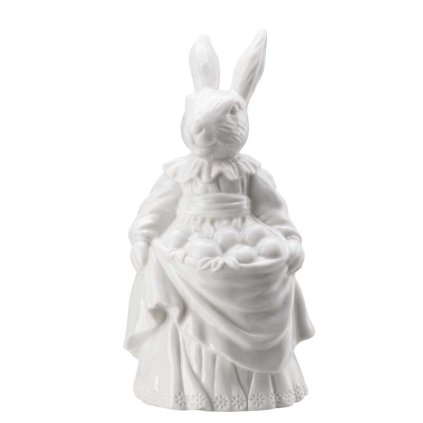 Porcelánový králik s vajíčkami Rabbit Collection Rosenthal biely 13 cm
