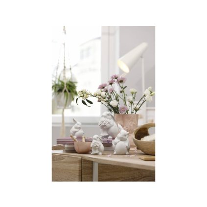 Porcelánový králik s vajíčkom Rabbit Collection Rosenthal biely 10 cm
