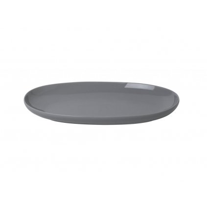 Servírovací tanier RO 30 x 18 cm, oválny, tmavosivý, Blomus