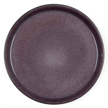 Jedálenský tanier 27 cm, čierna/fialová, Bitz