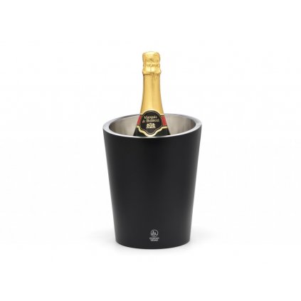 Chladiaca nádoba na šampanské, dvojstenná, čierna, Leopold Vienna