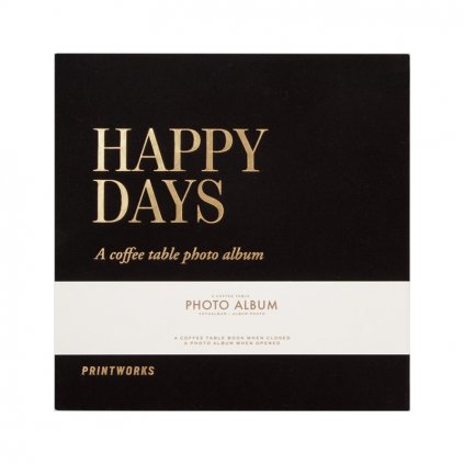 Fotoalbum HAPPY DAYS, čierna, Printworks