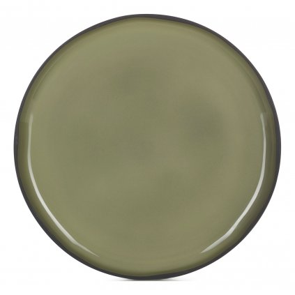Jedálenský tanier CARACTERE 26 cm, farba khaki, REVOL