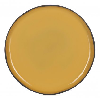 Jedálenský tanier CARACTERE 26 cm, tumeric, REVOL
