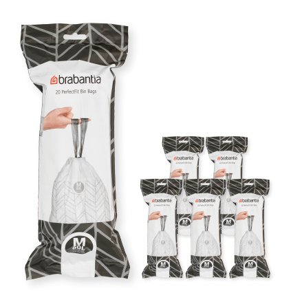 Sáčky do odpadkového koša M PERFECTFIT 60 l, 120 ks, Brabantia