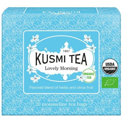 Zelený čaj LOVELY MORNING, 20 vrecúšok čaju, Kusmi Tea
