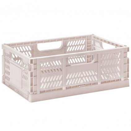 Úložný box CRATE L 43 cm, skladací, ružový, 3 Sprouts