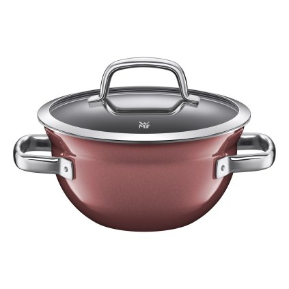 Kónický zaoblený hrniec 20 cm FUSIONTEC červený WMF + ZDARMA Nôž WMF Kineo v hodnote 56,90 €