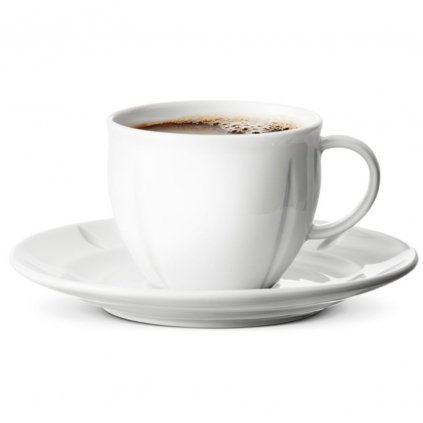 Šálka na kávu s podšálkou GRAND CRU SOFT 280 ml, biela, Rosendahl