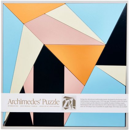 Puzzle ARCHIMEDES, 14 ks, drevo, Printworks