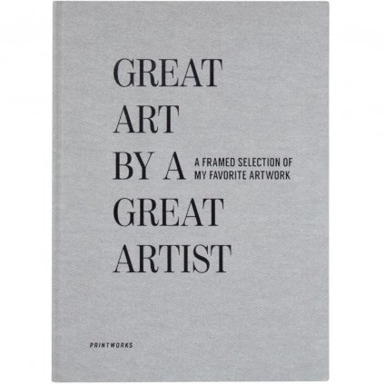 Kniha na detské výtvarné práce GREAT ART, sivá, Printworks