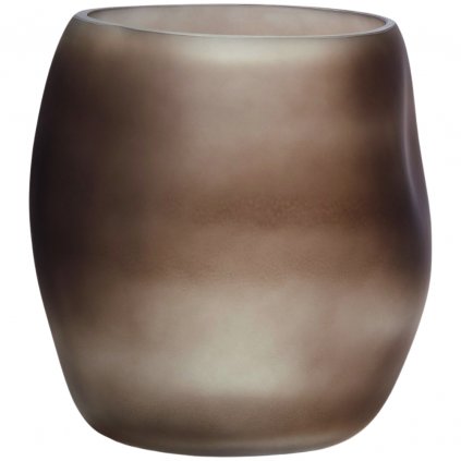 Váza ORGANIC 15 cm, hnedá, sklo, Philippi