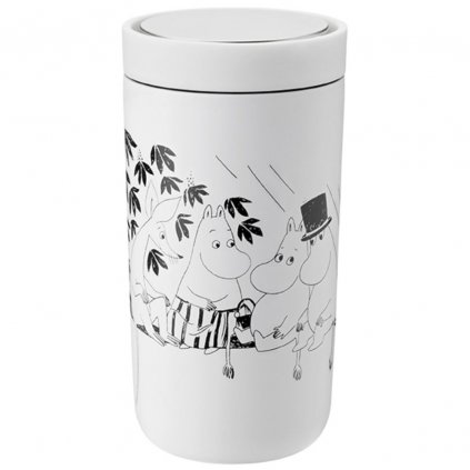 Cestovný hrnček TO GO CLICK MOOMIN 200 ml, jemná biela, Stelton