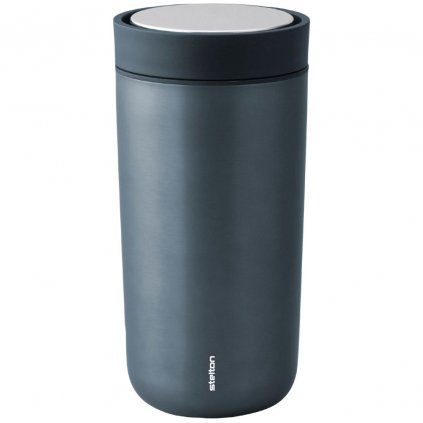 Cestovný hrnček TO GO CLICK 400 ml, tmavomodrá metalíza, Stelton