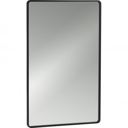 Kúpeľňové zrkadlo RIM 70 cm, čierne, hliník, Zone Denmark