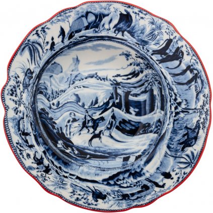 Hlboký tanier DIESEL CLASSICS ON ACID ARABIAN 25 cm, modrý, porcelán, Seletti