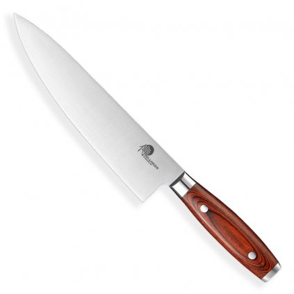 Kuchársky nôž GERMAN PAKKA WOOD 20 cm, hnedý, Dellinger