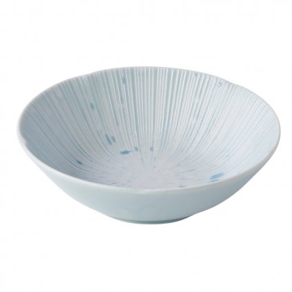 Jedálenská miska ICE BLUE 350 ml, modrá, keramika, MIJ