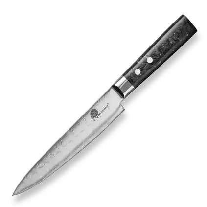 Nôž na krájanie CARBON FRAGMENT 17 cm, čierny, Dellinger