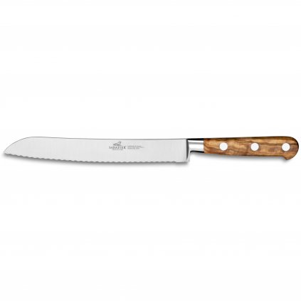 Nôž na pečivo PROVENCAO 20 cm, nity z nehrdzavejúcej ocele, hnedý, Lion Sabatier