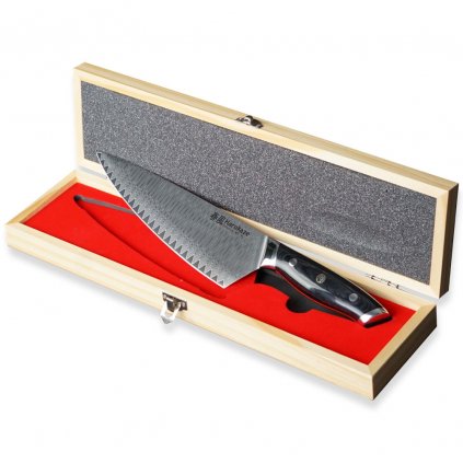 Japonský nôž GYUTO HARUKAZE PROFESSIONAL 20 cm, čierny, Dellinger
