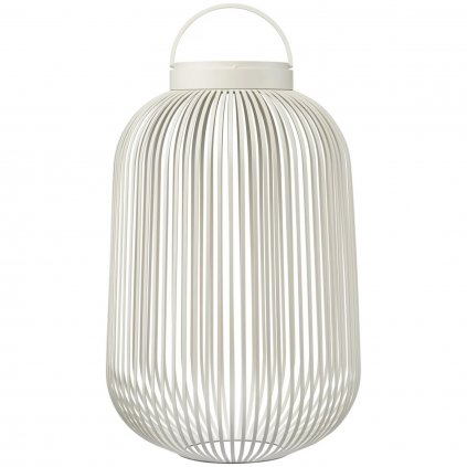 Prenosná stolová lampa LITO M 49 cm, LED, hodvábne sivá, oceľ, Blomus