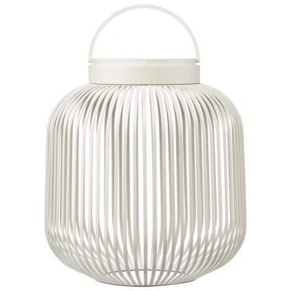 Prenosná stolová lampa LITO M 30,5 cm, LED, hodvábne sivá, oceľ, Blomus