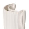 Váza MOIRE 30 cm, biela, kamenina, ferm LIVING