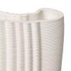Váza MOIRE 30 cm, biela, kamenina, ferm LIVING